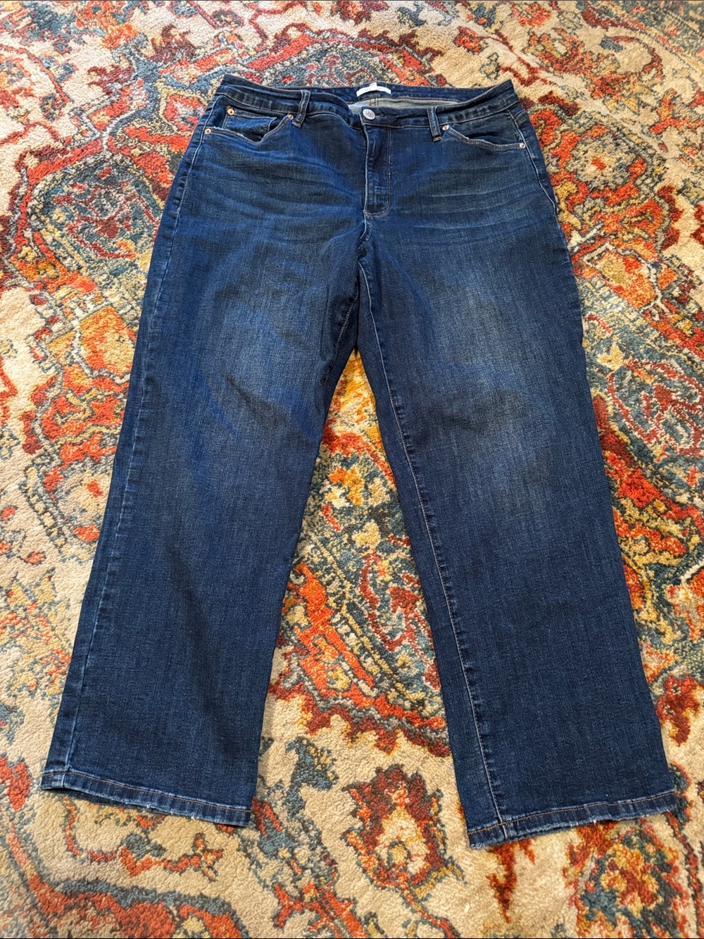 STS Blue Women's Straight-Leg Jeans in Dark Blue Wash